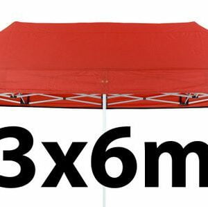 Marquee Roof 3m x 6m - RED - STOCK POLYESTER RR-360-RED-0