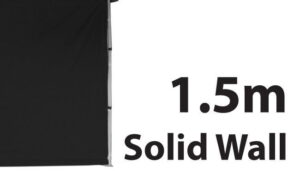 Stock Solid Wall - POLY Material Marquee Wall 1.5m 15SINGWS-BLACK - Image 2