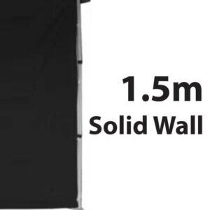 Stock Solid Wall - POLY Material Marquee Wall 1.5m 15SINGWS-BLACK