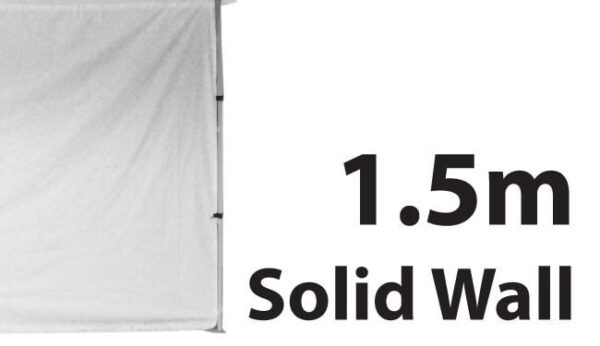 Stock Solid Wall - POLY Material Marquee Wall 1.5m -  15SINGWS-WHITE - Image 2