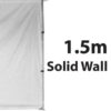 Stock Solid Wall - POLY Material Marquee Wall 1.5m -  15SINGWS-WHITE