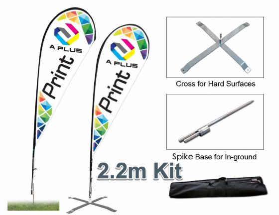 Tear Drop Print Material 2.2m DOUBLE Sided