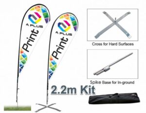 Tear Drop Print Material 2.2m SINGLE Sided