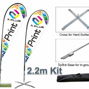Tear Drop Print Material 2.2m SINGLE Sided