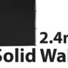 Stock Solid Wall - POLY Material Marquee Wall 2.4m - Solid Wall type -  24SINGWS-BLACK - Image 2