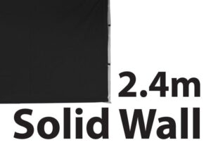 Stock Solid Wall - POLY Material Marquee Wall 2.4m - Solid Wall type -  24SINGWS-BLACK - Image 2