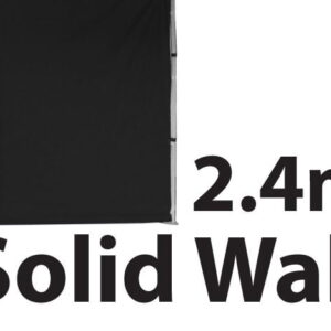 Stock Solid Wall - POLY Material Marquee Wall 2.4m - Solid Wall type -  24SINGWS-BLACK - Image 2