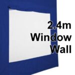Stock Window Wall - POLY Material Marquee Wall 2.4m  - Window Wall type -  24SINGWW-BLUE