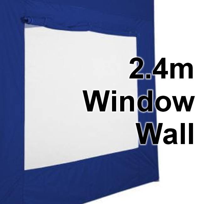Stock Window Wall - POLY Material Marquee Wall 2.4m  - Window Wall type -  24SINGWW-BLUE