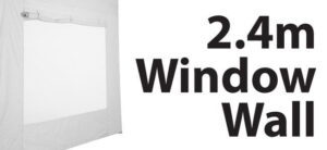 Stock Window Wall - POLY Material Marquee Wall 2.4m  - Window Wall type -  24SINGWW-WHITE - Image 2