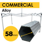 MF58A Commercial Spec Frame 3m x 3m Super Alloy inc Wheel bag Pegs Ropes 12 YR Warr