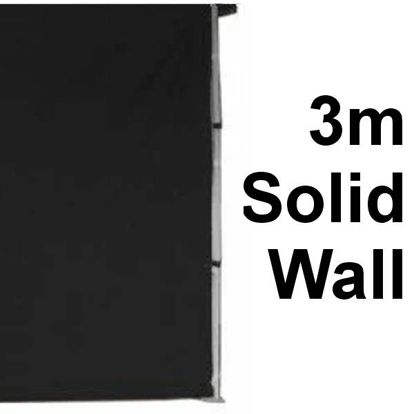 Stock POLY Material Solid Wall type Marquee Wall Panel 3m 3SINGWS-BLACK
