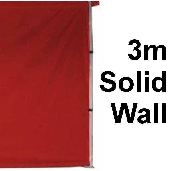 Stock POLY Material Solid Wall type Marquee Wall Panel 3m 3SINGWS-RED