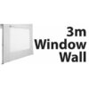 Stock POLY Material Window Wall type Marquee Wall Panel 3m -  3SINGWW-WHITE