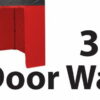 Stock POLY Material Door Wall type Marquee Wall Panel 3m -  3SINGWD-RED - Image 2