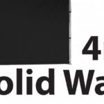 Stock POLY Material Solid Wall type Marquee Wall Panel 4m 4SINGWS-BLACK