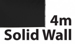 Stock POLY Material Solid Wall type Marquee Wall Panel 4m 4SINGWS-BLACK