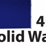 Stock POLY Material Solid Wall type Marquee Wall Panel 4m 4SINGWS-BLUE