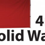 Stock POLY Material Solid Wall type Marquee Wall Panel 4m 4SINGWS-RED