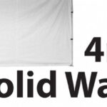 4m White Solid Wall