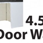 Stock Marquee POLY Wall  Material 4.5m Door Wall type - WHITE 45SINGWD-WHITE