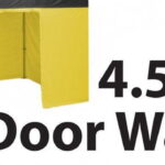Stock Marquee POLY Wall  Material 4.5m Door Wall type - YELLOW 45SINGWD-YELLOW