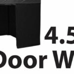 Stock Marquee POLY Wall  Material 4.5m Door Wall type - BLACK 45SINGWD-BLACK