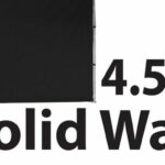 Stock Marquee POLY Wall  Material 4.5m Solid Wall type - BLACK 45SINGWS-BLACK