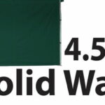 Stock Marquee POLY Wall  Material 4.5m Solid Wall type - GREEN 45SINGWS-GREEN