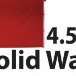 Stock Marquee POLY Wall  Material 4.5m Solid Wall type - RED 45SINGWS-RED
