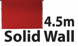 Stock Marquee POLY Wall  Material 4.5m Solid Wall type - RED 45SINGWS-RED