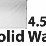 Stock Marquee POLY Wall  Material 4.5m Solid Wall type - WHITE 45SINGWS-WHITE