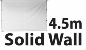 Stock Marquee POLY Wall  Material 4.5m Solid Wall type - WHITE 45SINGWS-WHITE
