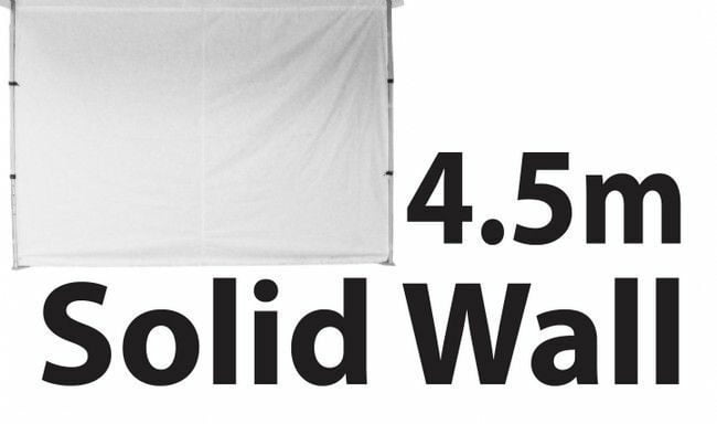Stock Marquee POLY Wall  Material 4.5m Solid Wall type - WHITE 45SINGWS-WHITE