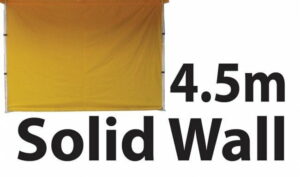 Stock Marquee POLY Wall  Material 4.5m Solid Wall type - YELLOW 45SINGWS-YELLOW
