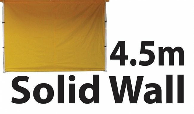 Stock Marquee POLY Wall  Material 4.5m Solid Wall type - YELLOW 45SINGWS-YELLOW