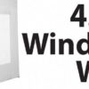 Stock POLY Material Window Wall type Marquee Wall Panel 4.5m - 45SINGWW-WHITE