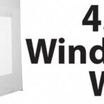 Stock POLY Material Window Wall type Marquee Wall Panel 4.5m - 45SINGWW-WHITE