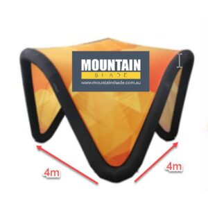 4x4m V-Tent Sealed Inflatable Wave Marquee