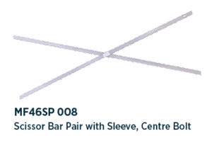 Scissor Bar Pair with Sleeve, Centre Bolt MF46SP 008