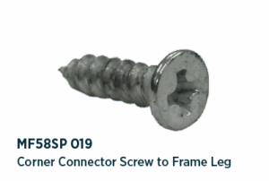 Corner Connector Screw to Frame Leg MF58SP 019