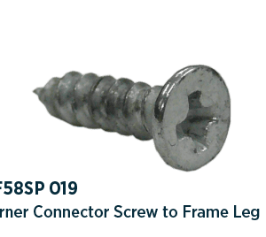 Corner Connector Screw to Frame Leg MF58SP 019
