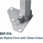 190mm plated foot with 15mm holes - MF58SP 014 MF52SP014