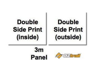 Printed Oztrail 3m Wall DOUBLE Side print