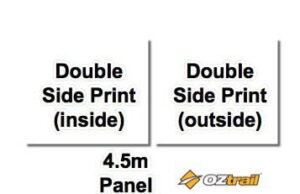 Printed Oztrail 4.5m Wall DOUBLE Side print
