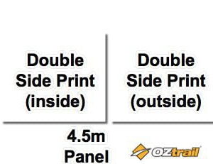 Printed Oztrail 4.5m Wall DOUBLE Side print