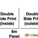 Printed Oztrail 6m Wall DOUBLE Side print