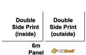 Printed Oztrail 6m Wall DOUBLE Side print