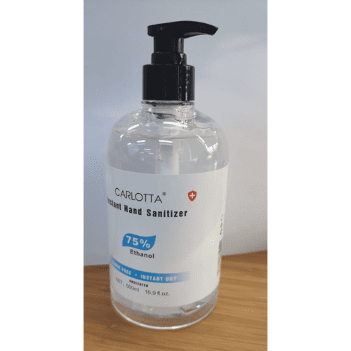 Hand Sanitiser Liquid 500ml Pump 75% Alcohol