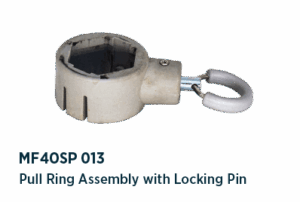 Pull ring assembly with billet locking pin, compact frame - MF40SP 013